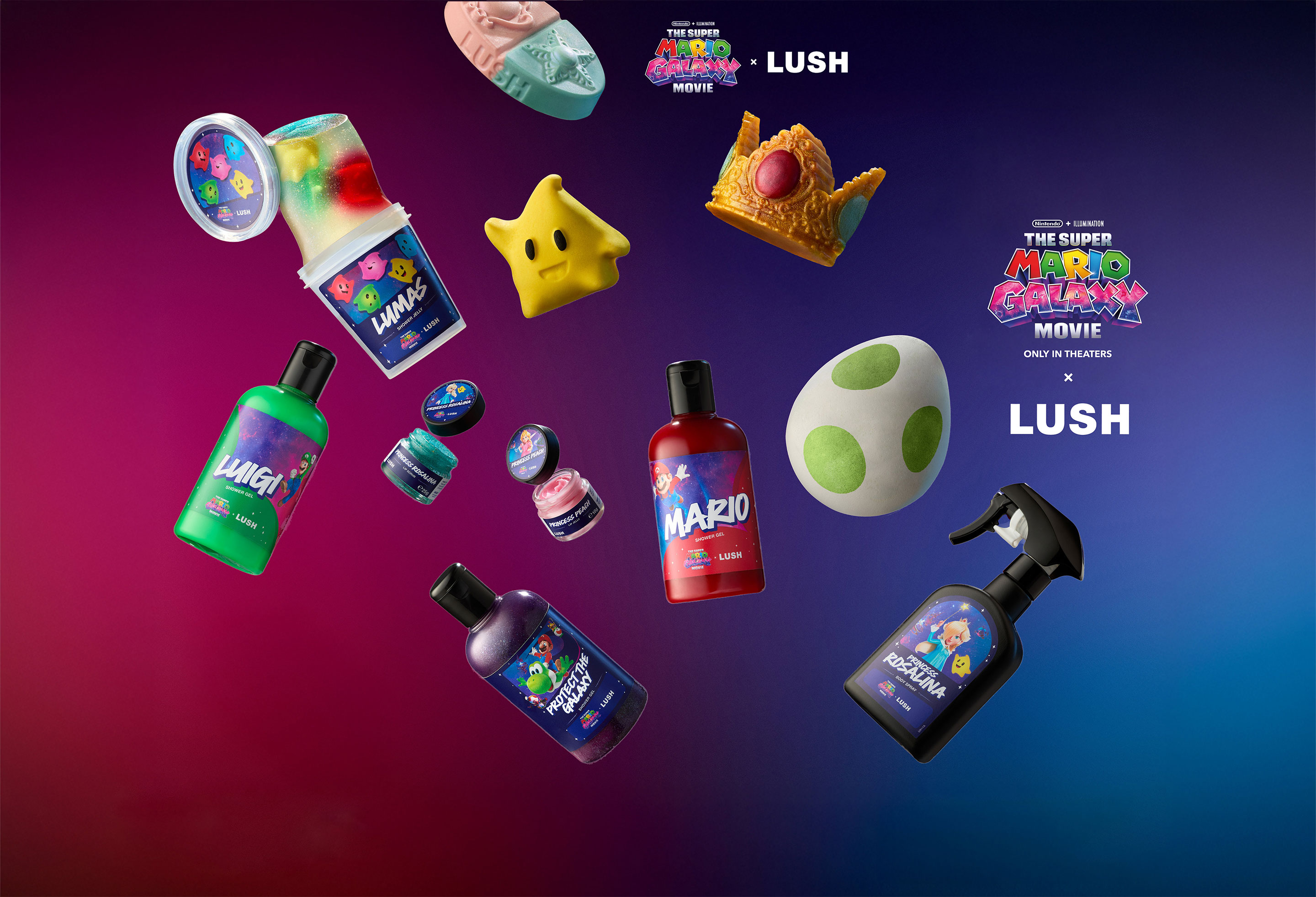 ザ・スーパーマリオギャラクシー・ムービー』 × LUSH | LUSH